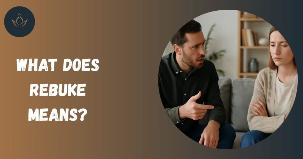 What Does Rebuke Means