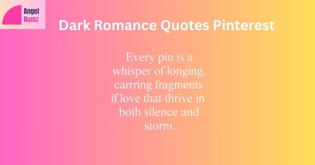 Dark Romance Quotes Pinterest