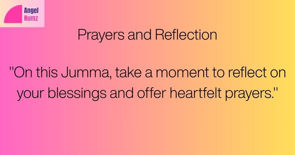 Prayers and Reflection