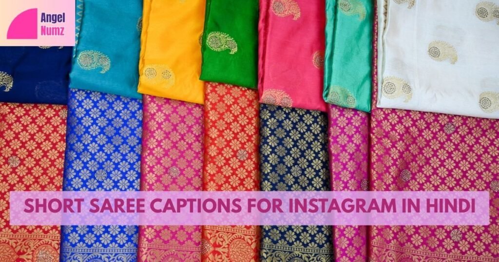 Short Saree Captions For Instagram In Hindi